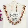EVER FAITH Full Zircon Party Layer Tear Drop Necklace Earrings Set EVER FAITH Full Zircon Party Layer Tear Drop Necklace Earrings Set
