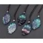 Jovivi Natural Rose Quartz/Ice Obsidian Fox Necklace Healing Crystal Gemstone Necklaces Pendant Protection Amulet Charm Jovivi Natural Rose Quartz/Ice Obsidian Fox Necklace Healing Crystal Gemstone Necklaces Pendant Protection Amulet Charm