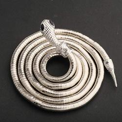 KUIYAI Flexible Bendable Snake Necklace Wrap Bangle Twistable Snake Jewelry