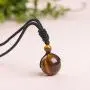 Nicestone Natural Stone Healing Crystal Pendant Necklace Black Rope Chain for Women Men…… Nicestone Natural Stone Healing Crystal Pendant Necklace Black Rope Chain for Women Men……