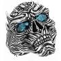Demon Skull Ring for Men, Cool Devil Ring Halloween Biker, Gothic Blue Eye Skull Ring, Alien Skull Cocktail Party Ring, Vintage Punk Jewelry Gift for Men Boys