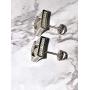Mens Ladies 14K White Gold Over Silver Lab Diamond Earrings Screw Back Studs Iced Out aretes para hombre - Mens Earrings, Screw Back, Mens Jewelry, Hip hop Earring