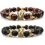 GVUSMIL Imperial Crown Bead Bracelet King&Queen Luxury Charm Couple Jewelry Xmas Gift for Women Men GVUSMIL Imperial Crown Bead Bracelet King&Queen Luxury Charm Couple Jewelry Xmas Gift for Women Men