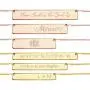 Joelle Jewelry Design Personalized Bar Necklace - Sterling Silver Name Necklace with Engravable Bar Pendant, Bridesmaid Gift Initial Necklace for Her Joelle Jewelry Design Personalized Bar Necklace - Sterling Silver Name Necklace with Engravable Bar Pendant, Bridesmaid Gift Initial Necklace for Her