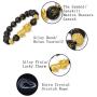 PLTGOOD Feng Shui Black Obsidian Wealth Bracelet, Pi Xiu Bracelet for Men Women - Dragon Lucky Charm Bracelet Attract Hand Carved Mantra Elastic Bead Bracelet