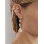 Mariell Dramatic Micro-Pave CZ Dangle Bridal Wedding Earrings with Genuine 14K Gold Plating