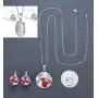 Leafael Ocean Bubble Womens Crystal Jewelry Set Costume Fashion Pendant Necklace Earring Set, Silver Tone or 18K Rose Gold Plated, 18'' + 2'', Gifts for Women Leafael Ocean Bubble Womens Crystal Jewelry Set Costume Fashion Pendant Necklace Earring Set, Silver Tone or 18K Rose Gold Plated, 18'' + 2'', Gifts for Women