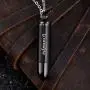 Cat Eye Jewels Black Cross Bullet Urn Necklaces Pendant for Ashes Cremation Jewelry Keepsake Memorial Cat Eye Jewels Black Cross Bullet Urn Necklaces Pendant for Ashes Cremation Jewelry Keepsake Memorial