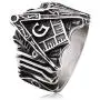 Gungneer Mason Ring for Men Stainless Steel Square Compass Symbol Freemason Jewelry Hip Hop Style Biker Accessory Gungneer Mason Ring for Men Stainless Steel Square Compass Symbol Freemason Jewelry Hip Hop Style Biker Accessory