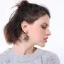 Exaggerated Luxury Sun Moon Stars Drop Earrings Rhinestone Punk Earrings for Women Jewelry Golden Boho Vintage Earrings