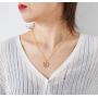 Initial Necklace for Women Letter A to Z Name Alphabet Heart Pendant Necklace for Women 14K Real Gold Plated