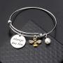 WSNANG Honey Bee Jewelry Always Bee You Bracelet Bee Lover Gift Inspirational Jewelry Gift for Her