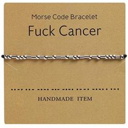 Morse Code Friendship Bracelet Family String Bracelets Silver Beads on Silk Cord Secret Message Bracelet Gift for her