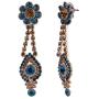 Efulgenz Indian Crystal Rhinestone Austrian Diamond Blue Choker Neckalce Earrings Wedding Bridal Jewelry Set