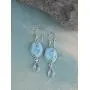 2'' Larimar Blue Topaz 925 Solid Sterling Silver Teardrop Dangle Earrings 2'' Larimar Blue Topaz 925 Solid Sterling Silver Teardrop Dangle Earrings
