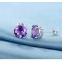 GEMSME 925 Sterling Silver White Opal Stud Earrings Hypoallergenic Jewelry for Women (sliver opal)…