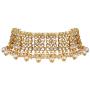 Aheli Elegant Indian Wedding Wear Faux Kundan Studded Choker Necklace with Maang Tikka Set Ethnic Fashion Jewelry for Women