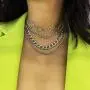 Lock Chain Necklace, Egirl Chains, Statement Lock Key Pendant Necklace Silver Set Eboy Long Multilayer Chains Punk Choker 2 Set(5 Layer) Lock Chain Necklace, Egirl Chains, Statement Lock Key Pendant Necklace Silver Set Eboy Long Multilayer Chains Punk Choker 2 Set(5 Layer)