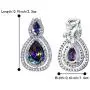 BriLove Womens Wedding Bridal Cubic Zirconia Teardrop Hollow Infinity Figure 8 Clip-On Dangle Earrings BriLove Womens Wedding Bridal Cubic Zirconia Teardrop Hollow Infinity Figure 8 Clip-On Dangle Earrings