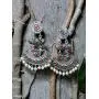 Crunchy Fashion Bollywood Jewellery Traditional Ethnic Bridal Bride Wedding Bridesmaid Oxidised Silver Tribal Boho Indian Earrings Jewelry For Women