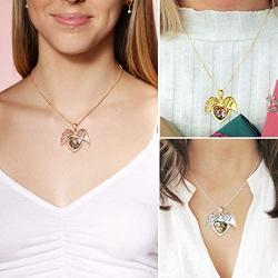 GOLDCHIC JEWELRY 925 Sterling Silver Heart Photo Locket Necklace That Holds Pictures for Women Girls, Birthstone/Family Tree of Life/Kiss Couple Lockets w 18”+2” Adjustable Chain, Gift Box Included
