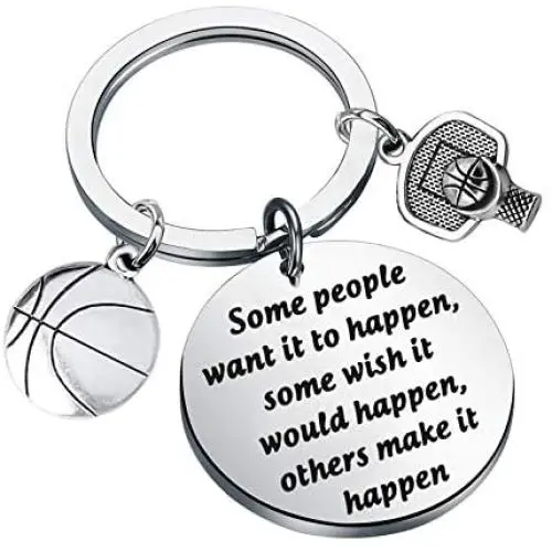 KEYCHIN Basketball Star Classic Quotes Some Poeple Want It to Happen Others Make It Happen Keychain Basketball Fans Gift KEYCHIN Basketball Star Classic Quotes Some Poeple Want It to Happen Others Make It Happen Keychain Basketball Fans Gift