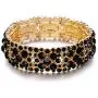 EVER FAITH Womens Round Austrian Crystal Elegant Bridal Stretch Bracelet EVER FAITH Womens Round Austrian Crystal Elegant Bridal Stretch Bracelet