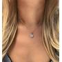 A+O Wedding Jewelry Set, Bridesmaid Gift, Necklace Set in Gold, Silver or Rose Gold
