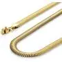 Gold Toned 316L Stainless Steel Mens Necklace Snake Chain 20'' - Necklaces for Men - Mens Jewelry (6MM)