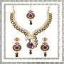 Touchstone Indian Bollywood Handcrafted Traditional Royal Mughal Kundan Polki Meenakari Enamel Colorful Wedding Designer Jewelry Long Necklace Set in Gold and Silver Tone for Women.