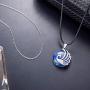 Majitangcun Womens Peacock Pendant Necklace, Crystal Necklace Gemstone Healing Chakra Necklace, Lucky Gift for Women and Girls, Matched with Stainless Steel Chain Strap Gift Box