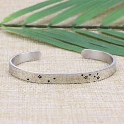 Joycuff Zodiac Bracelet Personalized Birthday Gifts for Girls Women Constellation Jewelry Horoscope Engraved Cuff Bangle