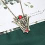 FAADBUK The Twilight Saga Inspired Gift The Twilight Saga Crescent Wave Tower Bell Necklace Twilight Saga Inspired Movie Jewelry
