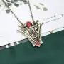 FAADBUK The Twilight Saga Inspired Gift The Twilight Saga Crescent Wave Tower Bell Necklace Twilight Saga Inspired Movie Jewelry