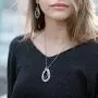 PZ Paz Creations 925 Sterling Silver Lace Drop Necklace, Made in Israel PZ Paz Creations 925 Sterling Silver Lace Drop Necklace, Made in Israel