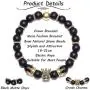 BOMAIL 8mm Crown King Charm Bracelet for Men Women Black Matte Onyx Natural Stone Beads Couple Jewelry BOMAIL 8mm Crown King Charm Bracelet for Men Women Black Matte Onyx Natural Stone Beads Couple Jewelry