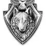 Wolf Necklace for Men, Eagle Wolf Shield Necklace, Norse Viking Wolf Head Pendant Necklace with 25.6” Chain, Vintage Celtic Wolf Totem Amulet Necklace, Punk Animal Wolf Jewelry Gift for Men Boys