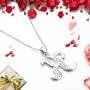 AEONSLOVE Sterling Silver Initial Necklaces for Women, 26 Letters Alphabet Personalized Charm Pendant Necklace with CZ with 18'' Chain, Valentines Day Jewelry Gifts for Women Girls Mom