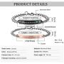 Jemant Couples Bracelets for Him Her Set King Queen Black Engraving Pink Stainless Steel Simple Promise Matching Relationship Bracelets for Couples Husband Wife Gf Bf V Day Gifts