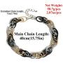 Ingemark Statement Chunky Rope Chain Choker Necklace for Women Girls Unisex Hip Hop Punk Multi Layer Twist Chain Link Necklace