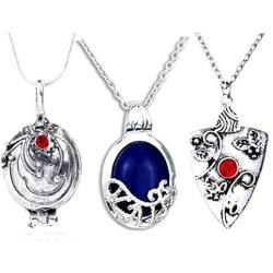 FURONGWANG 3 Pieces The Vampire Diaries Movie Jewelry Katherine, Bonnie and Vervain Pendants Necklace For Fans Girls Women