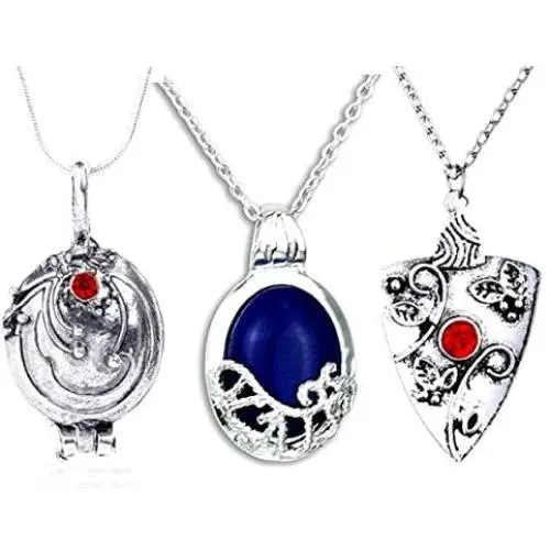 FURONGWANG 3 Pieces The Vampire Diaries Movie Jewelry Katherine, Bonnie and Vervain Pendants Necklace For Fans Girls Women FURONGWANG 3 Pieces The Vampire Diaries Movie Jewelry Katherine, Bonnie and Vervain Pendants Necklace For Fans Girls Women