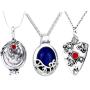 FURONGWANG 3 Pieces The Vampire Diaries Movie Jewelry Katherine, Bonnie and Vervain Pendants Necklace For Fans Girls Women