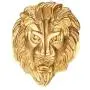 Gold Lion Head Design Stainless Steel Rings for Men Boys Jewelry Chic Punk Animal