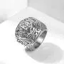 Trendsmax 316L Stainless Steel Signet Ring for Men Boys Carved Cross Crown Silver Tone Finger Ring Gothic Cool Size 8-13 Trendsmax 316L Stainless Steel Signet Ring for Men Boys Carved Cross Crown Silver Tone Finger Ring Gothic Cool Size 8-13