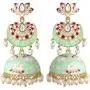 Aheli Vintage Oxidized Dangle Jhumka Jhumki Encrusted with Faux Kundan Stone Statement Earrings for Women Aheli Vintage Oxidized Dangle Jhumka Jhumki Encrusted with Faux Kundan Stone Statement Earrings for Women