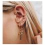 Cross Earrings 14K Gold Plated Dangle Vintage Hoop Mothers Day Special Gifts Cross Earrings for Women Girls