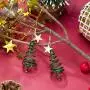 Handmade Christmas Drop Dangle Earrings. Holiday Christmas Earrings. Small Cute Christmas tree Earring. Jewelry for Women Girls