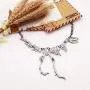 NIANXIN Dinosaur Skeleton Necklace Dinosaur Vintage Necklace Tyrannosaurus Pendant Fashion Collar Jewelry