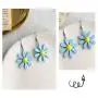 Daisy Sunflower Dangle Earrings Acrylic Resin Flower Blossom Floral Drop Earrings for Women Girls Jewelry